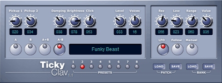 TickyClav VST plugin