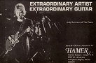 Andy Summers - advert of Hamer guitar